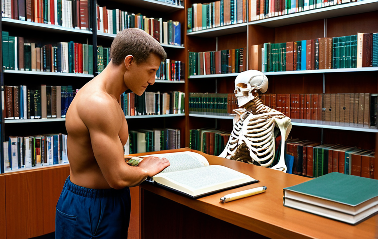 장애인재활상담사 취업 준비 팁 - **Prompt:** A young, determined rehabilitation specialist, in their late 20s, deeply engrossed in st...