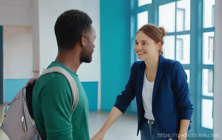 장애인재활상담사 네트워크 활용 - **Prompt 1: A Guiding Light in Rehabilitation**
    A heartwarming and hopeful scene featuring a com...