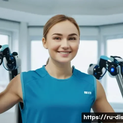 장애인재활상담사와 복지 서비스 - A determined young adult, approximately 25 years old, with a hopeful expression, is actively partici...