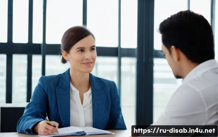 장애인재활상담사 직업소개 영상 - **Prompt:** A compassionate female rehabilitation consultant, appearing to be in her late 30s to ear...