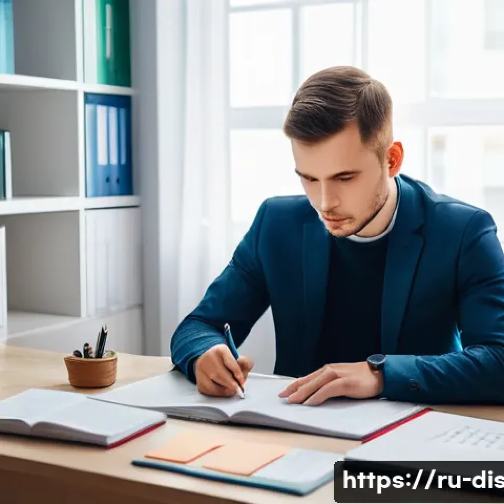 장애인재활상담사 자격시험 난이도 - A detailed scene of a professional rehabilitation consultant preparing for an exam in a modern Russi...
