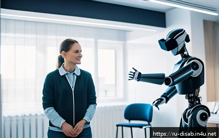 장애인재활상담사 비전과 현실 - A modern rehabilitation consultant working in a high-tech urban rehabilitation center in Moscow, Rus...
